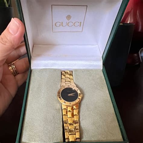 gucci marble faced watch 3300.2.l|Authentic Vintage Gucci watch (Swiss made) 3300.2.L .